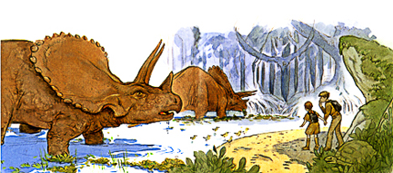 Pentaceratops at the lake