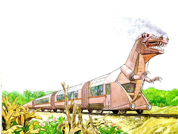 All aboard the T-Rex Express